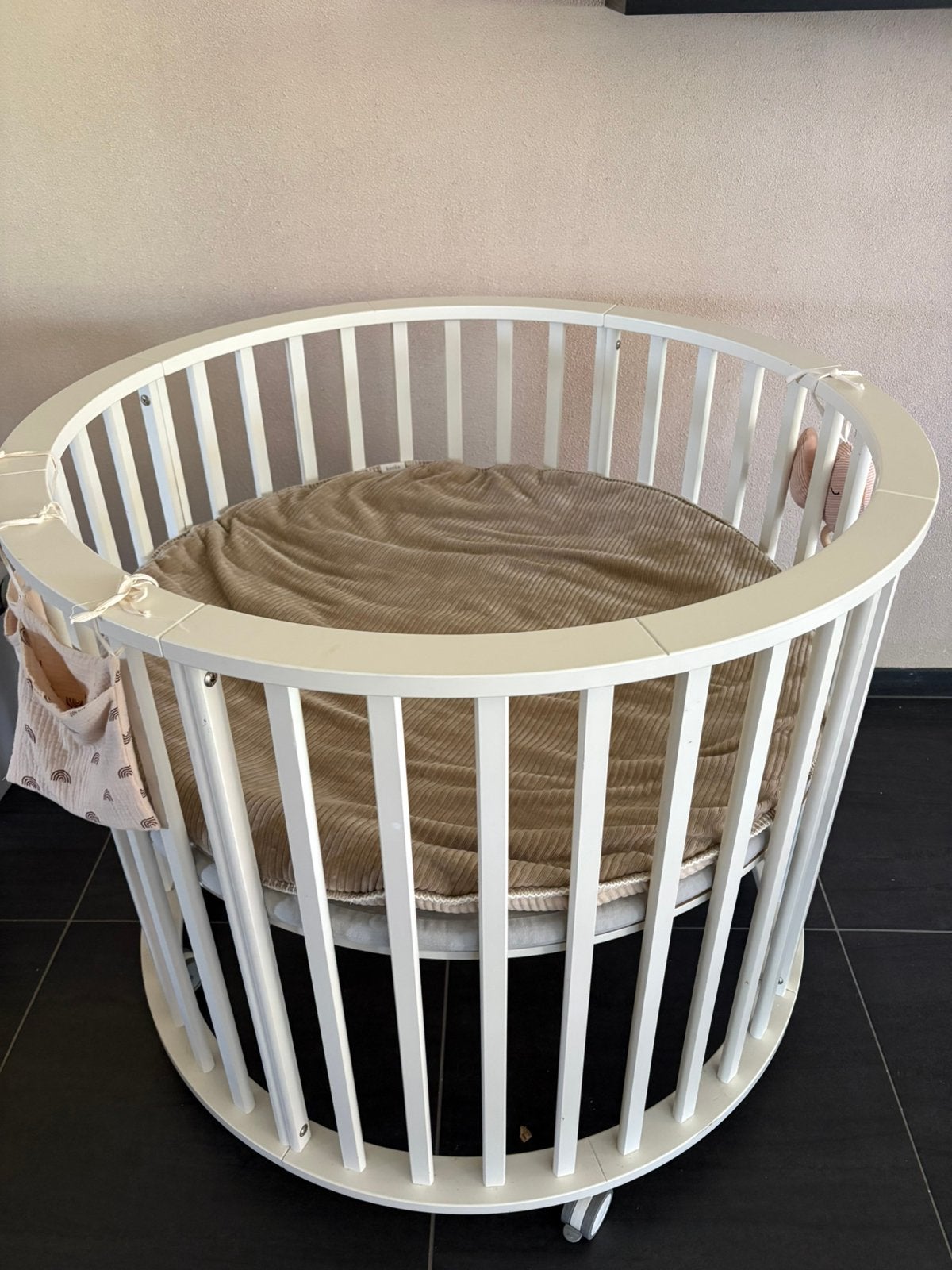 Witte ronde box, Kinderen en Baby's, Ophalen, Gebruikt, Rond, Boxkleed