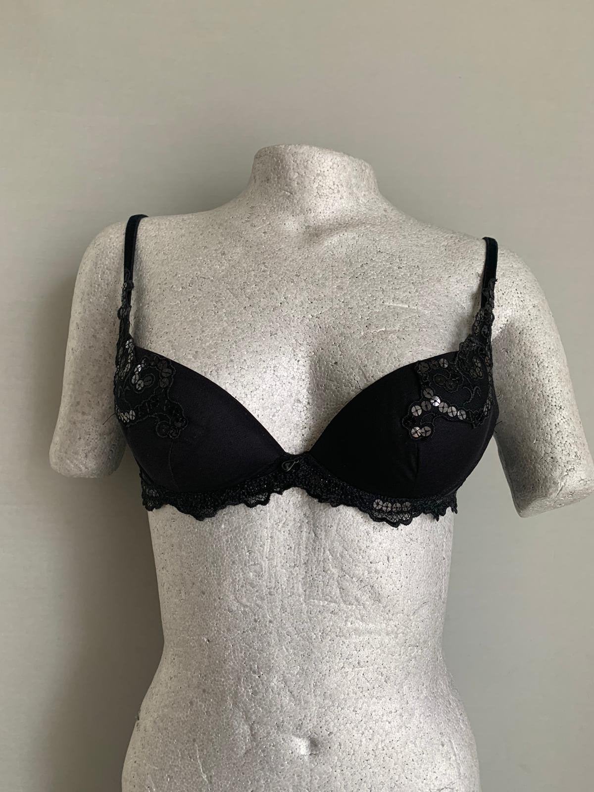 Lise charmel  bh maat 70a - 75a - 70b model focus  desir, Verzenden, Zwart, BH
