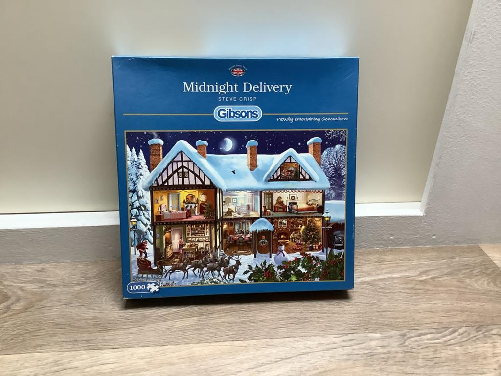 Gibsons Midnight Delivery Legpuzzel 1000 stukjes, Ophalen of Verzenden, 500 t/m 1500 stukjes, Zo goed als nieuw, Legpuzzel