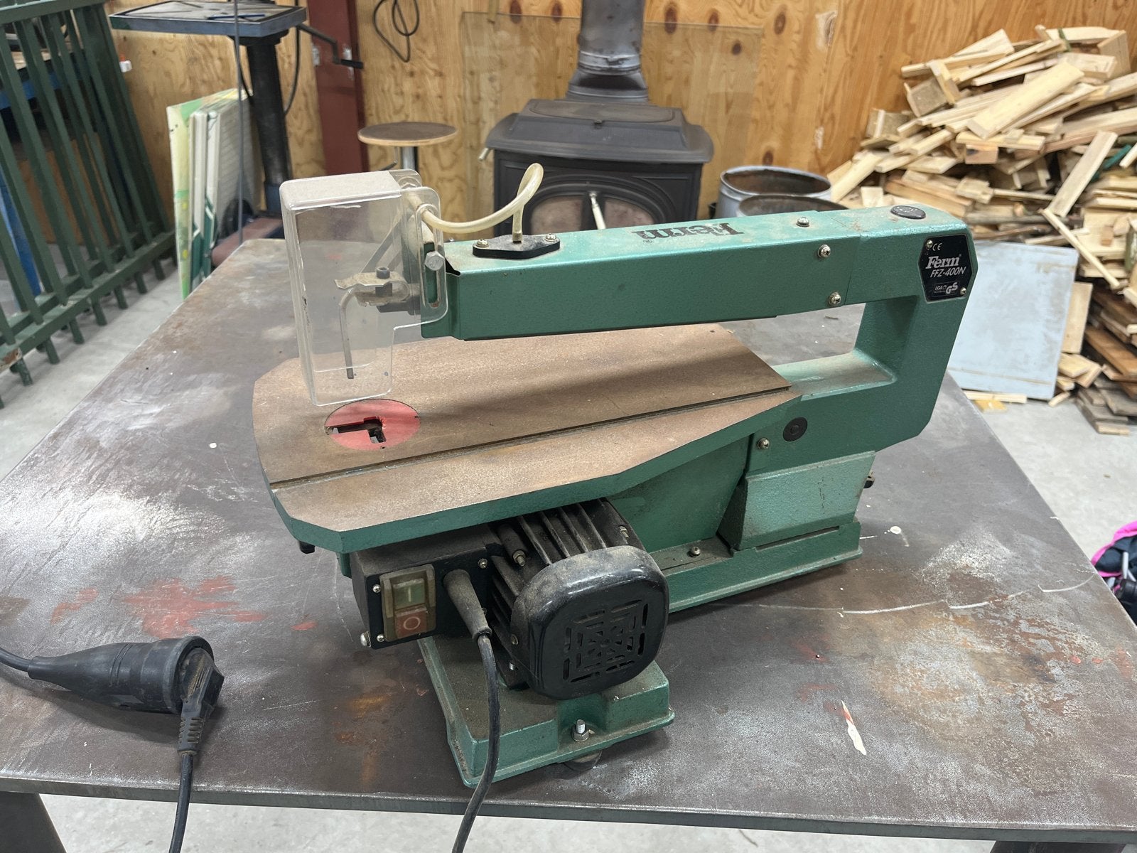 Ferm FFZ-400N Figuurzaagmachine - 90W, Ophalen, Gebruikt, 30 tot 70 mm, Figuurzaag