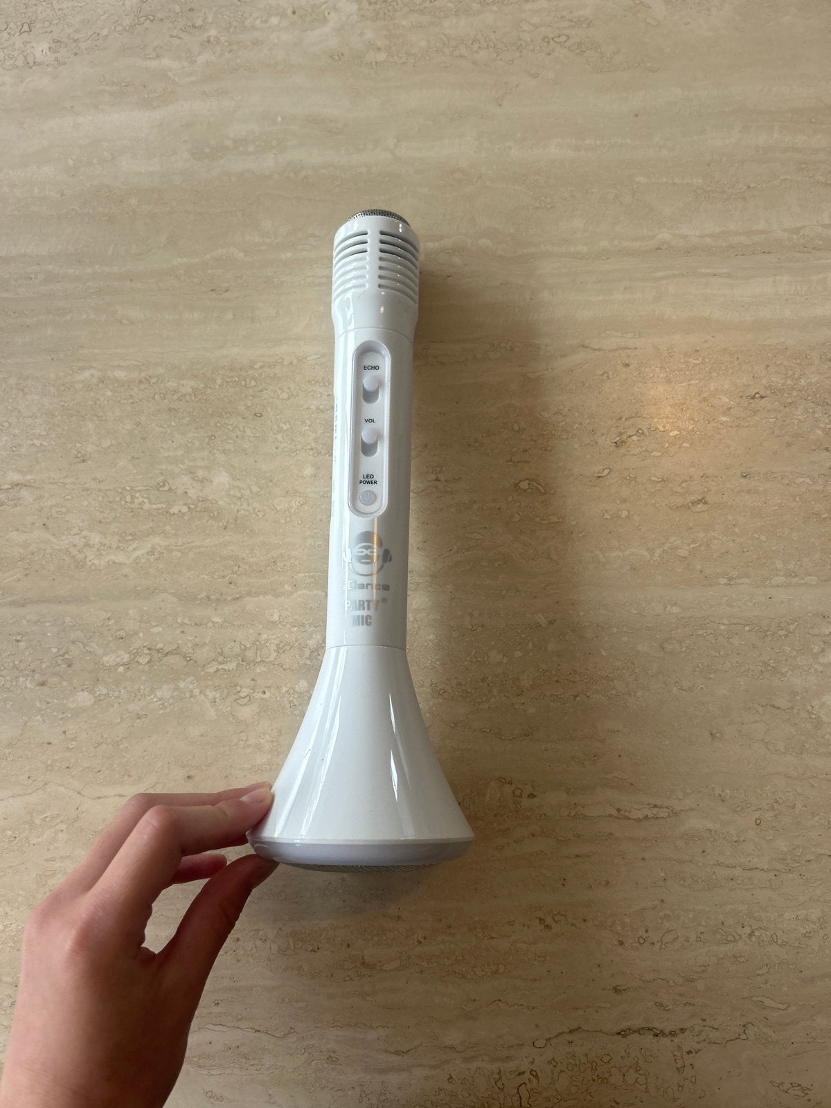iDance Party Mic met Bluetooth en Lichteffecten, Ophalen of Verzenden, Gebruikt, Microfoon(s)
