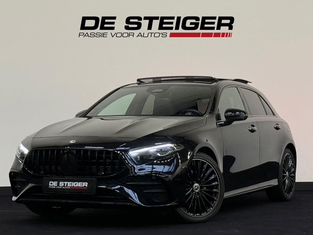 Mercedes-Benz A-klasse 250 e Blackpack 45 S AMG Pano Memory, Auto's, Gebruikt, Zwart, 4 cilinders, Met garantie (alle)
