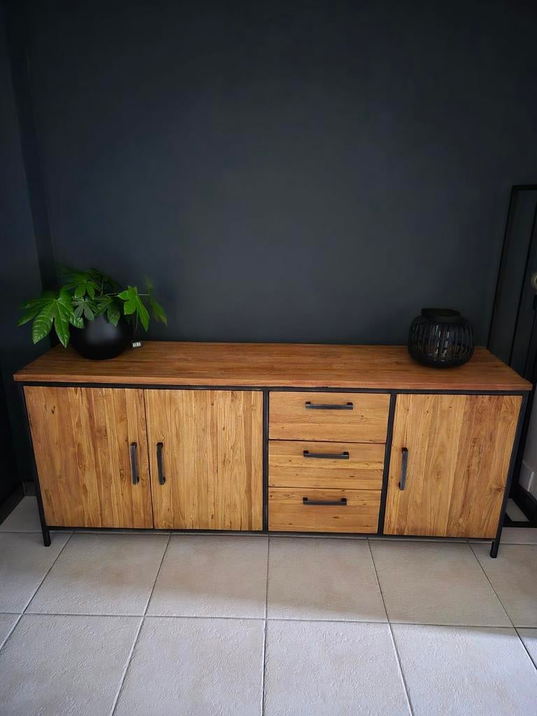 Mooie dressoir kast teakhout, Ophalen, Zo goed als nieuw, 25 tot 50 cm, Teakhout