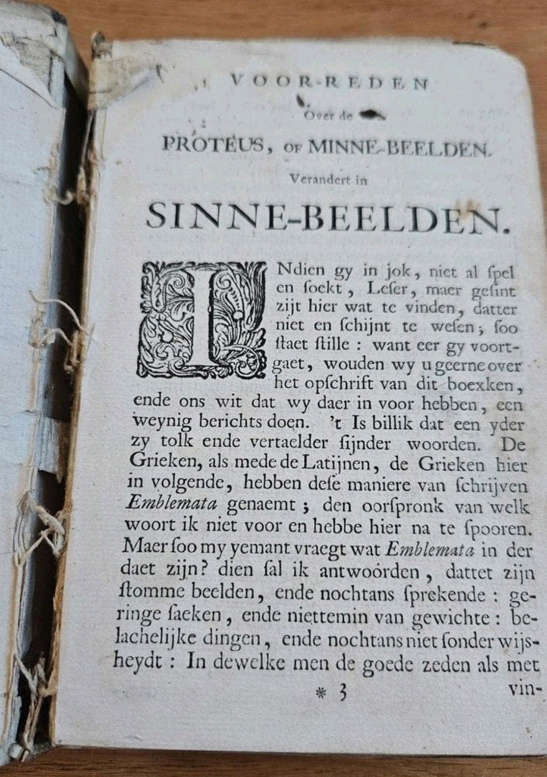 Jacob Cats - Proteus Of Minne-Beelden (1745), Antiek en Kunst, Ophalen of Verzenden, Jacob Cats
