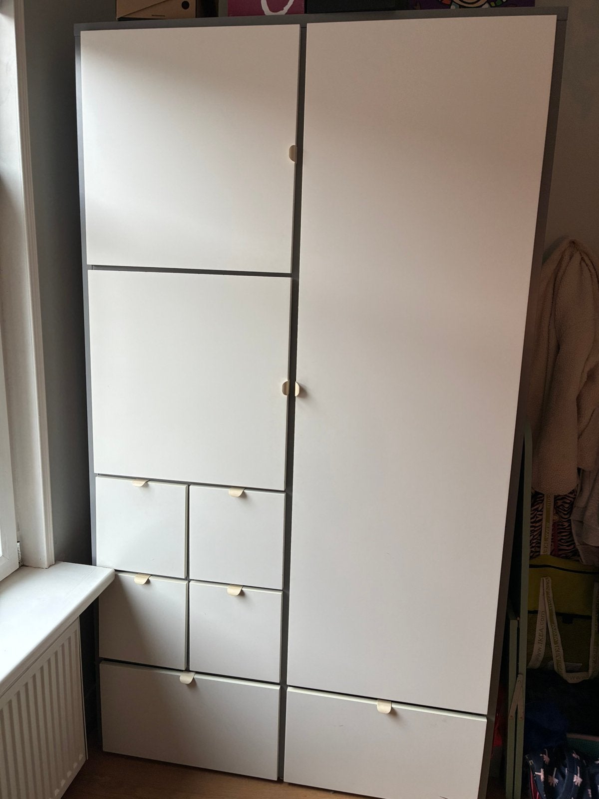 Ikea kledingkast Odda Visthus, Huis en Inrichting, Ophalen, Gebruikt, 100 tot 150 cm, 200 cm of meer