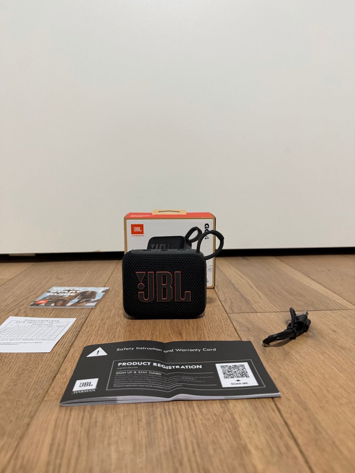 JBL Go 4 Bluetooth speaker met ongebruikte oplaadkabel, Audio, Tv en Foto, Luidsprekers, Zo goed als nieuw, Overige typen, Minder dan 60 watt
