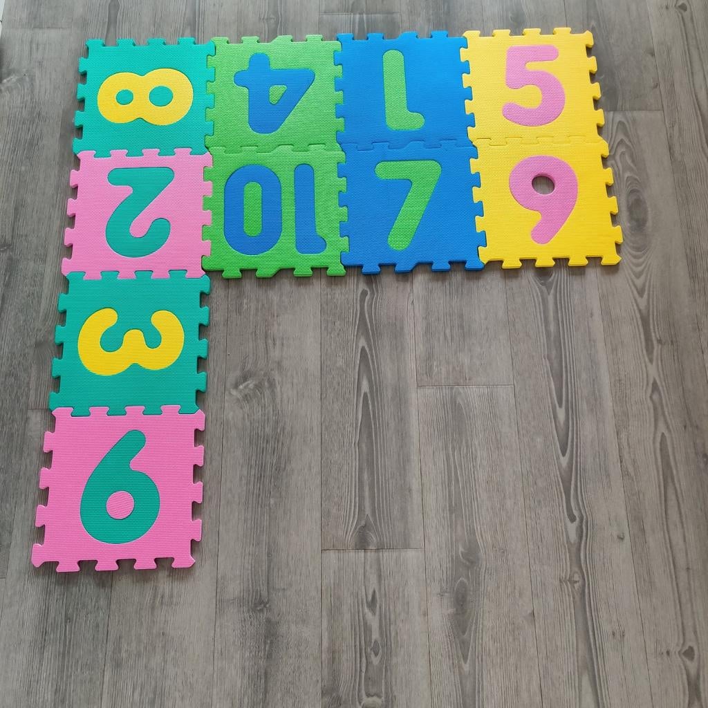 Cijfer Speelmat - Zachte Foam Puzzelmat voor Kinderen, Ophalen, Gebruikt, Speelkleed