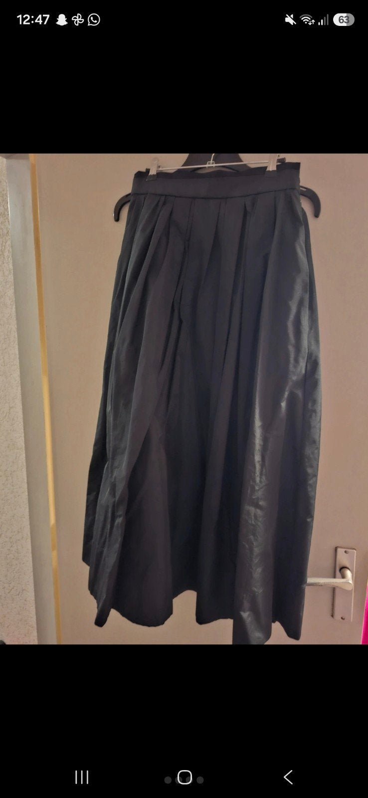 Zwarte lange rok met plooien, Kleding | Dames, Zwart, Nieuw, Ophalen of Verzenden, Maje
