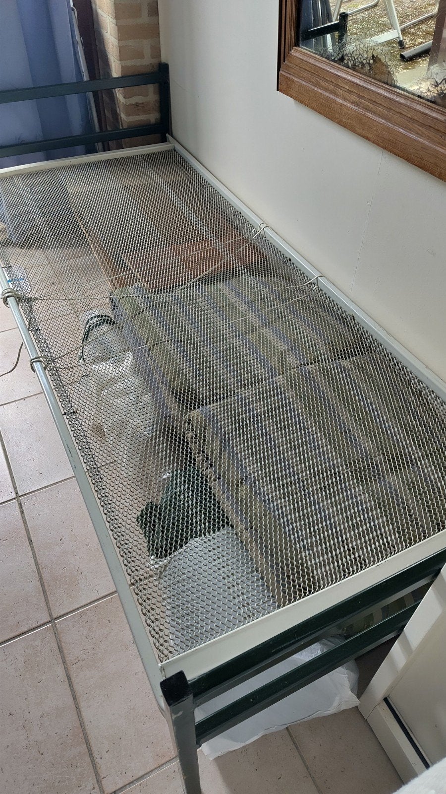 Gratis spiraalbed 80x200 cm (eventueel met matrassen), Ophalen, Gebruikt, Eenpersoons, 80 cm