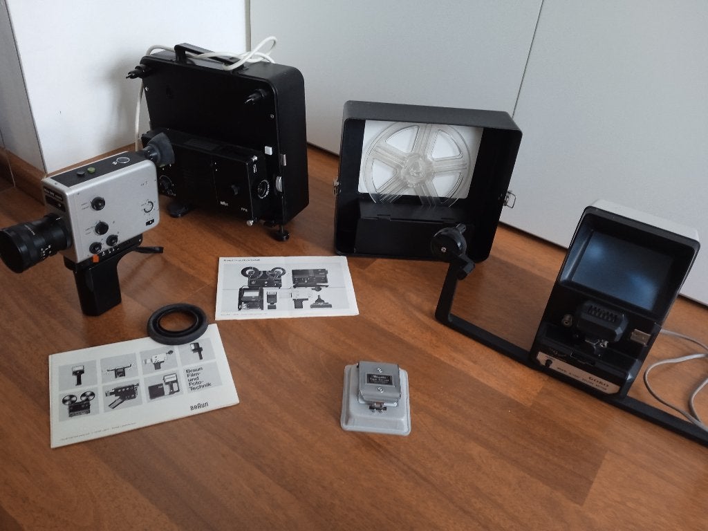 Braun Nizo 801 macro filmcamera set met Goko editor, Ophalen, 1960 tot 1980, Filmcamera