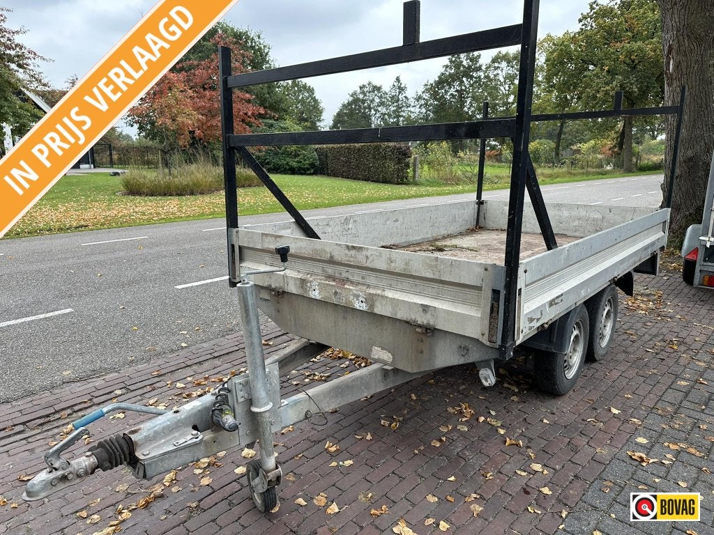 Humbaur tandemasser plateauwagen 2.0T 310x165cm 1.650,- ex, Gebruikt