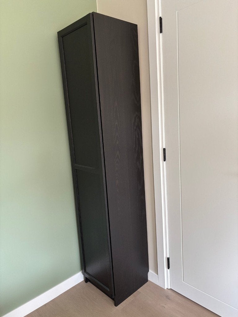IKEA Method kast - Zwartbruin, 41x42x202 cm, Huis en Inrichting, Kasten | Kledingkasten, Gebruikt, 200 cm of meer, Minder dan 50 cm