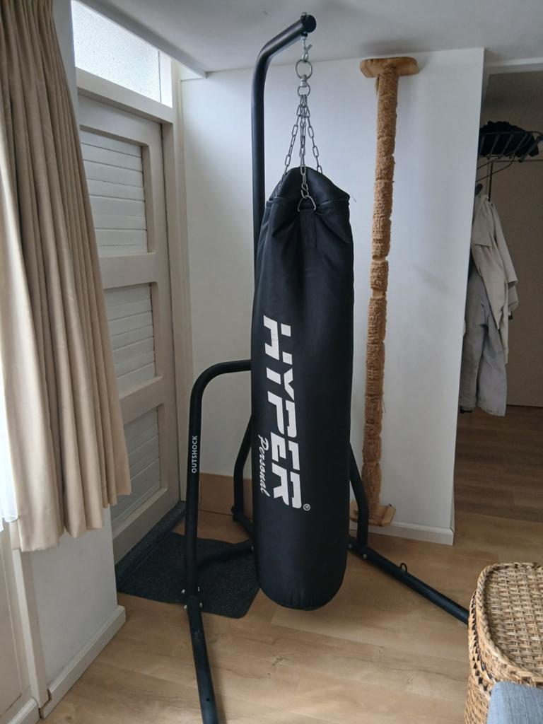 Boksbal bokszak met boksstandaard, Ophalen, Gebruikt, Bokszak