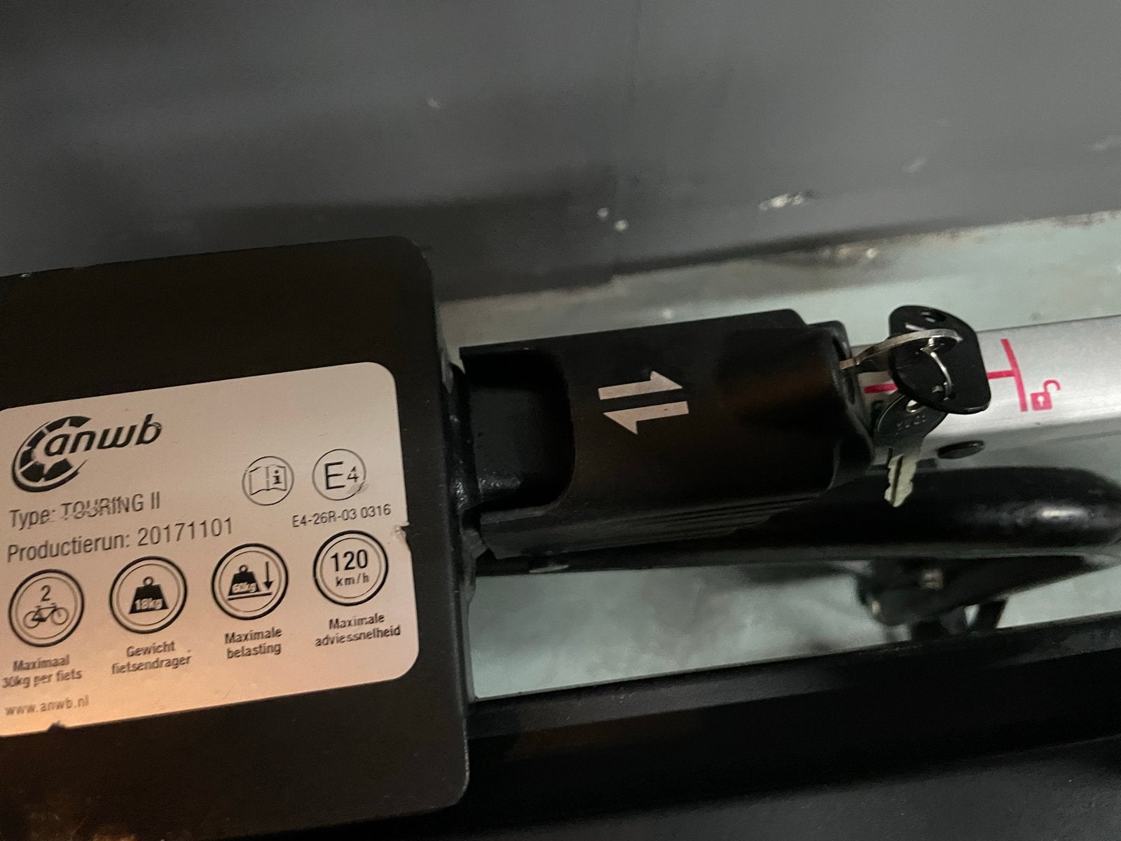 ANWB fietsendrager voor 2 (elektrische) fietsen - Kantelbaar, Auto diversen, Fietsendragers, Ophalen, Zo goed als nieuw, 2 fietsen