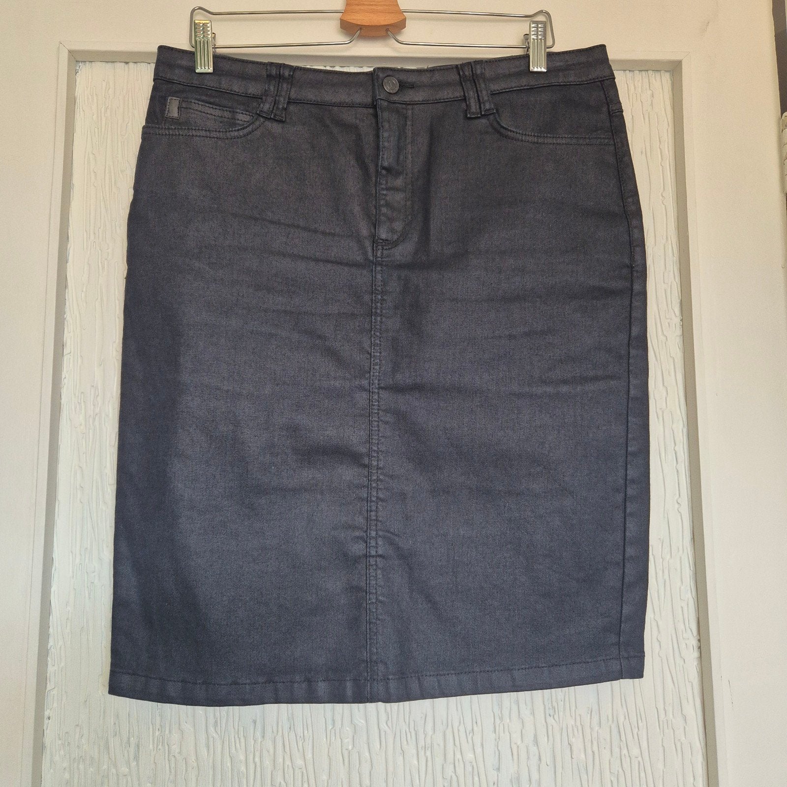 Prachtige Zwarte Mart Visser Jeansrok Denim Rok - Maat 42, Mart Visser, Zwart, Maat 42/44 (L), Ophalen of Verzenden