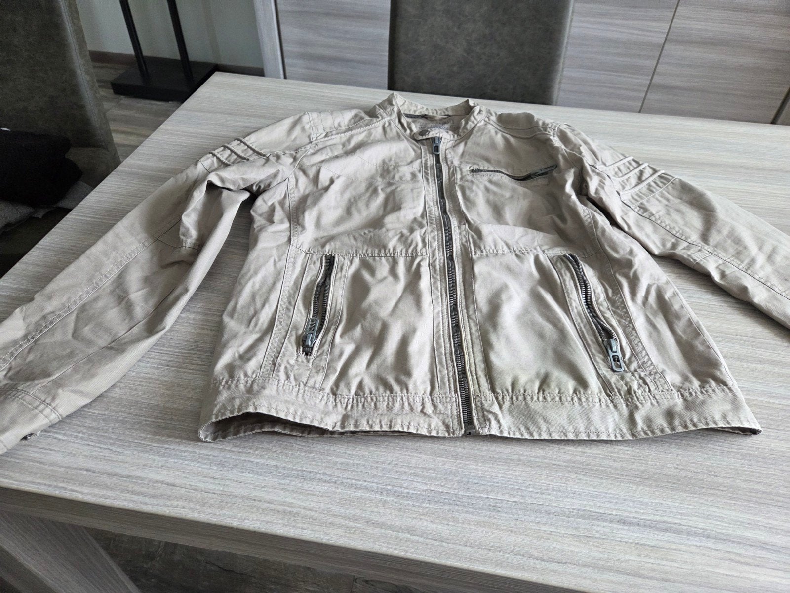 Heren jas C&A True Originals, maat L, beige, Kleding | Heren, Maat 52/54 (L), Beige, Ophalen of Verzenden, C&A True Originals