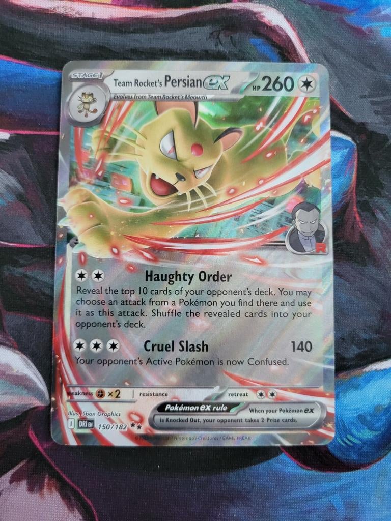 Team Rocket's Persian - Destined Rivals #150/182, Ophalen of Verzenden, Zo goed als nieuw