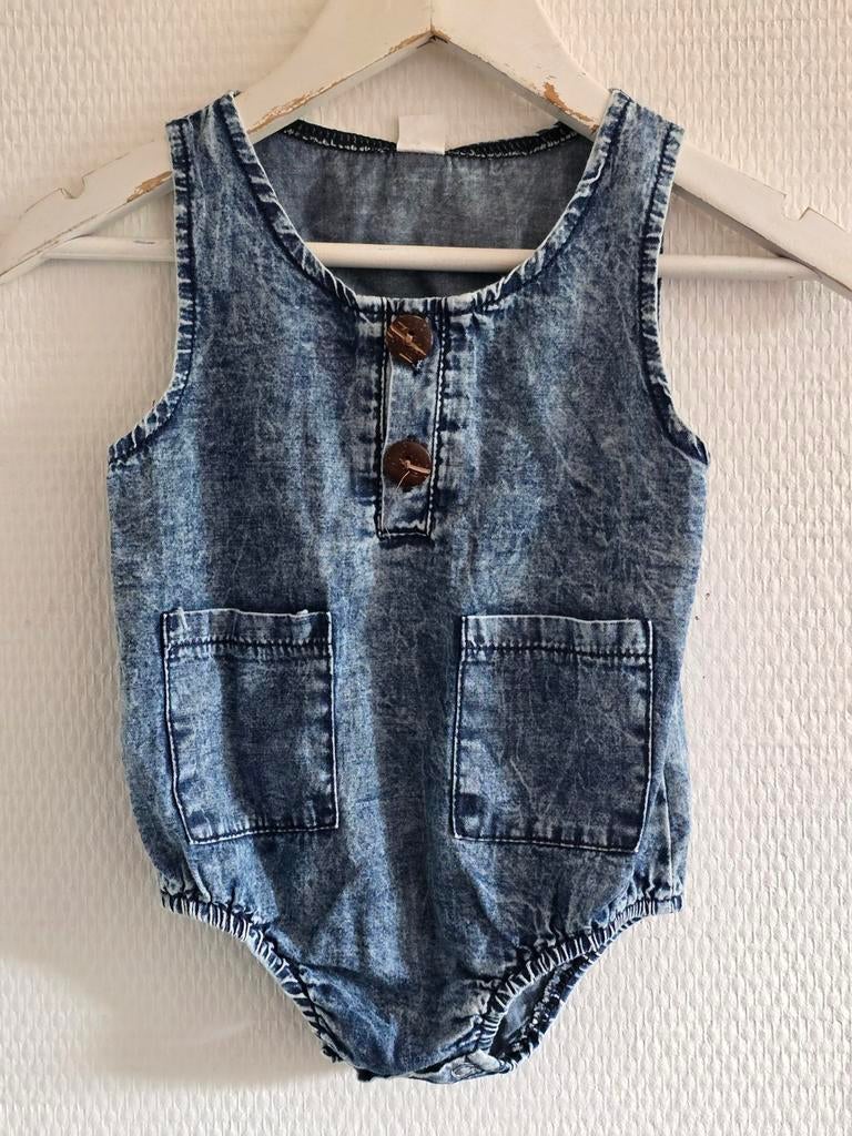 This Cuteness denim romper voor baby's maat 70 " Nieuw ", Ophalen of Verzenden, Nieuw, This Cuteness, Jongetje of Meisje