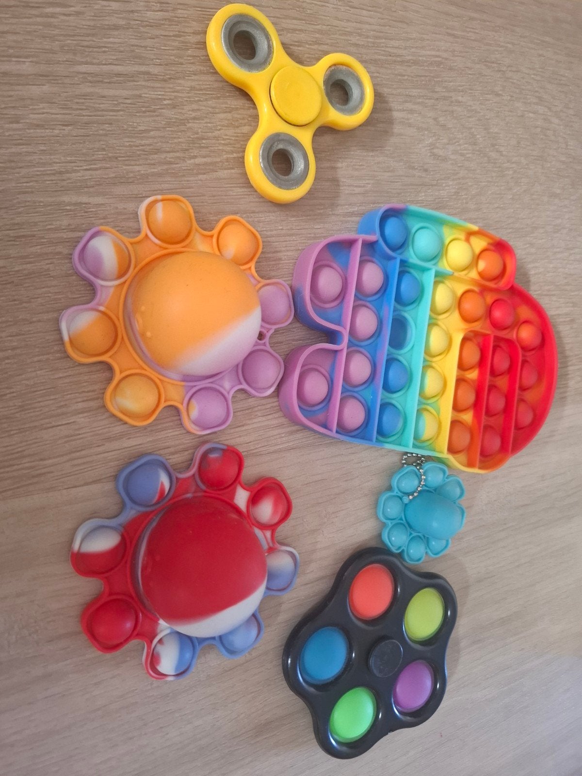 Fidget Toys Set - Pop It, Simple Dimple, Fidget Spinn, Kinderen en Baby's, Speelgoed | Overig, Ophalen, Gebruikt, Jongen of Meisje