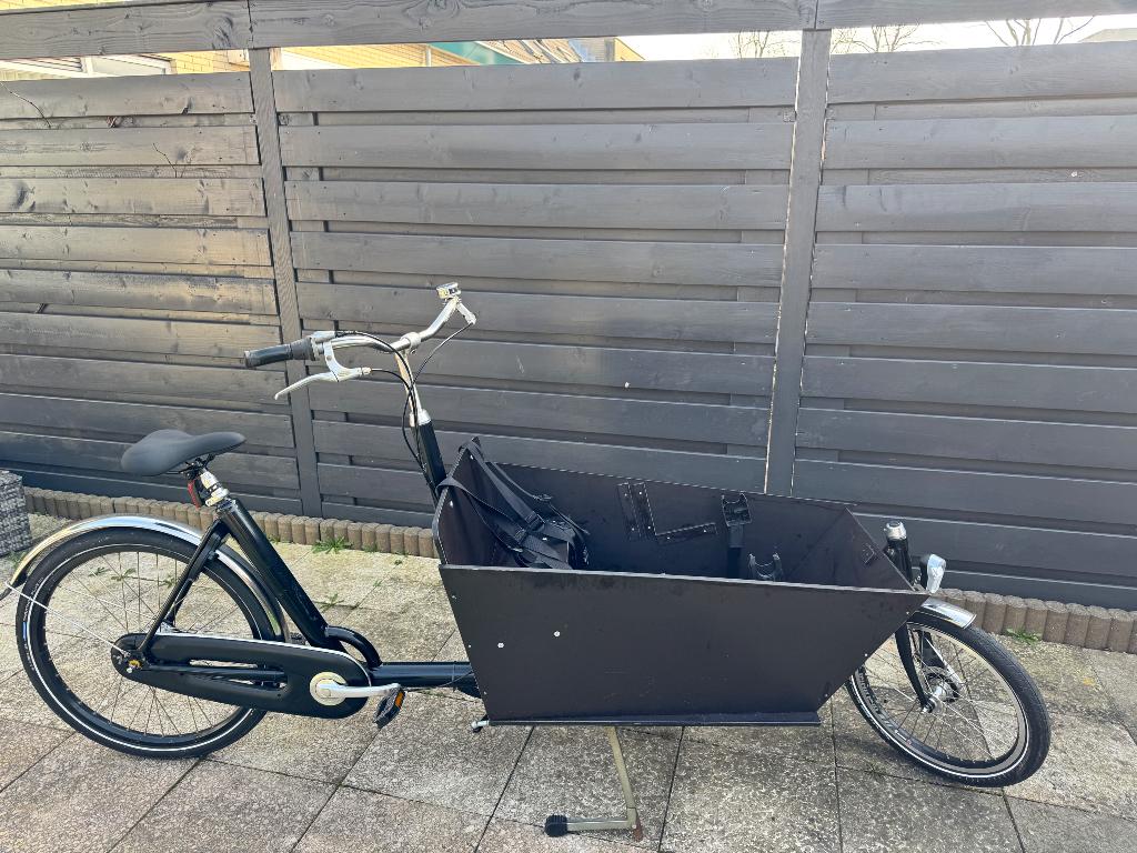 Niet elektrische bakfiets, Fietsen en Brommers, Fietsen | Bakfietsen, Huif, 3 kinderen, Zo goed als nieuw, Ophalen
