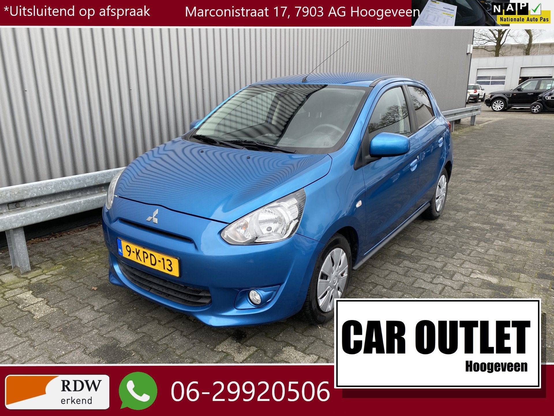 Mitsubishi Space Star 1.2 Invite AUTOMAAT, 5Drs, Airco, nw., Auto's, Euro 5, Stof, Gebruikt, 200 kg