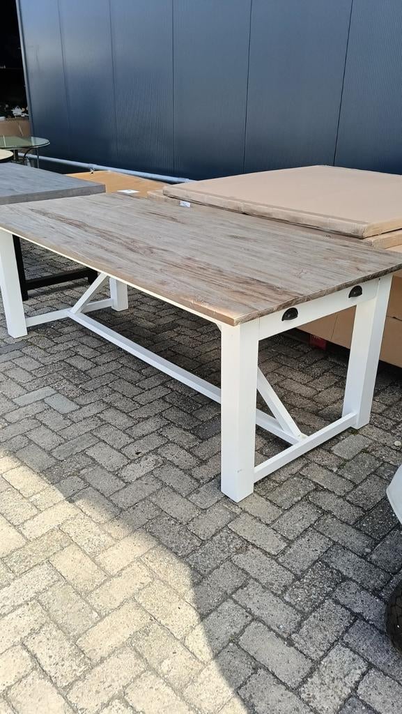 Nieuwe eettafel 220x100x78 cm - Spotprijs!, 100 tot 150 cm, Ophalen of Verzenden, Vijf personen of meer, Rechthoekig