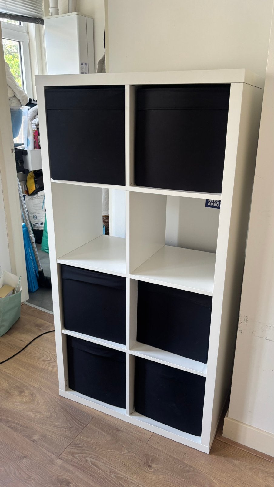 Ikea vakkenkast kallax 77x147 - 8 vakken, Ophalen, Zo goed als nieuw, Minder dan 150 cm, Minder dan 100 cm