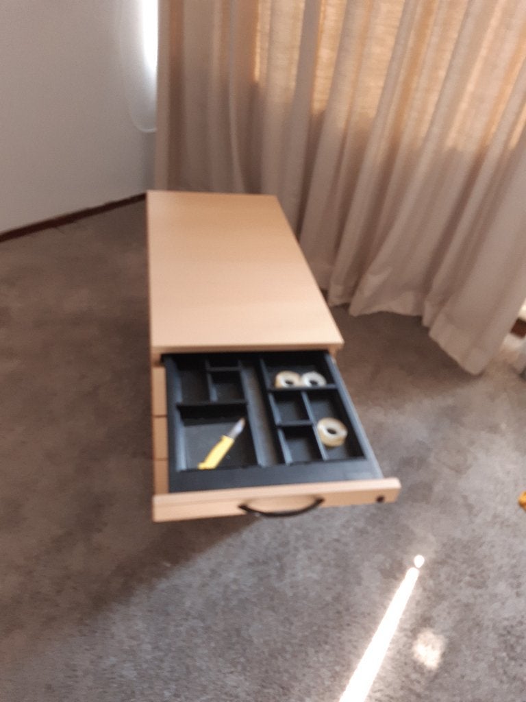 ladeblok, Ophalen, Overige typen, 42 cm, Hout