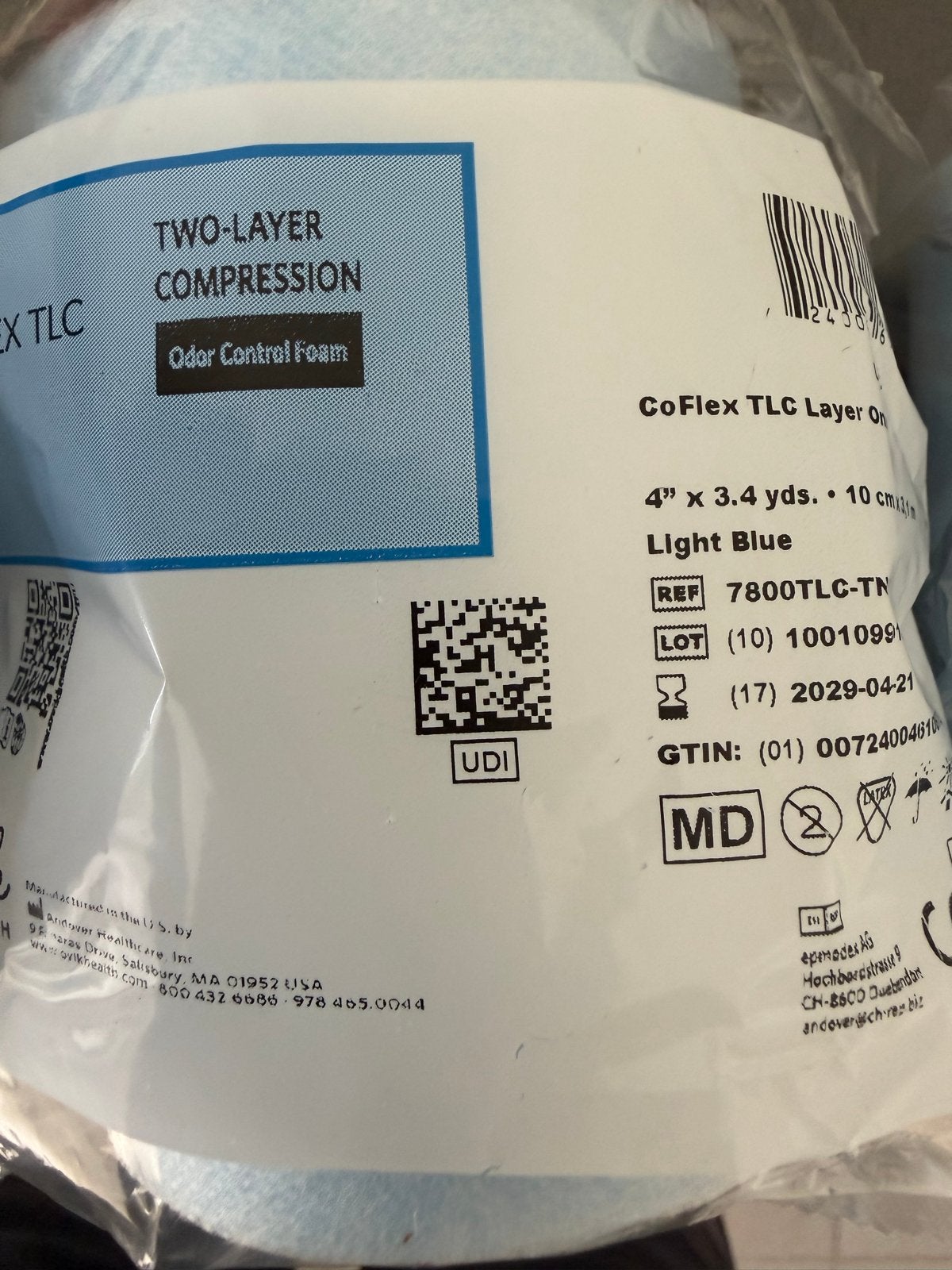 Compressie 2 laags rol 3 stuks 10 cm x 3,1 meter, Ophalen of Verzenden, Nieuw