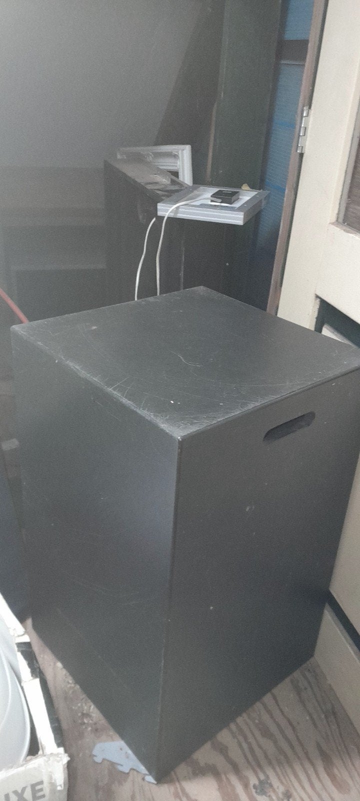 2x Zwarte MDF Kubussen fotografie, Huis en Inrichting, Ophalen, Zo goed als nieuw
