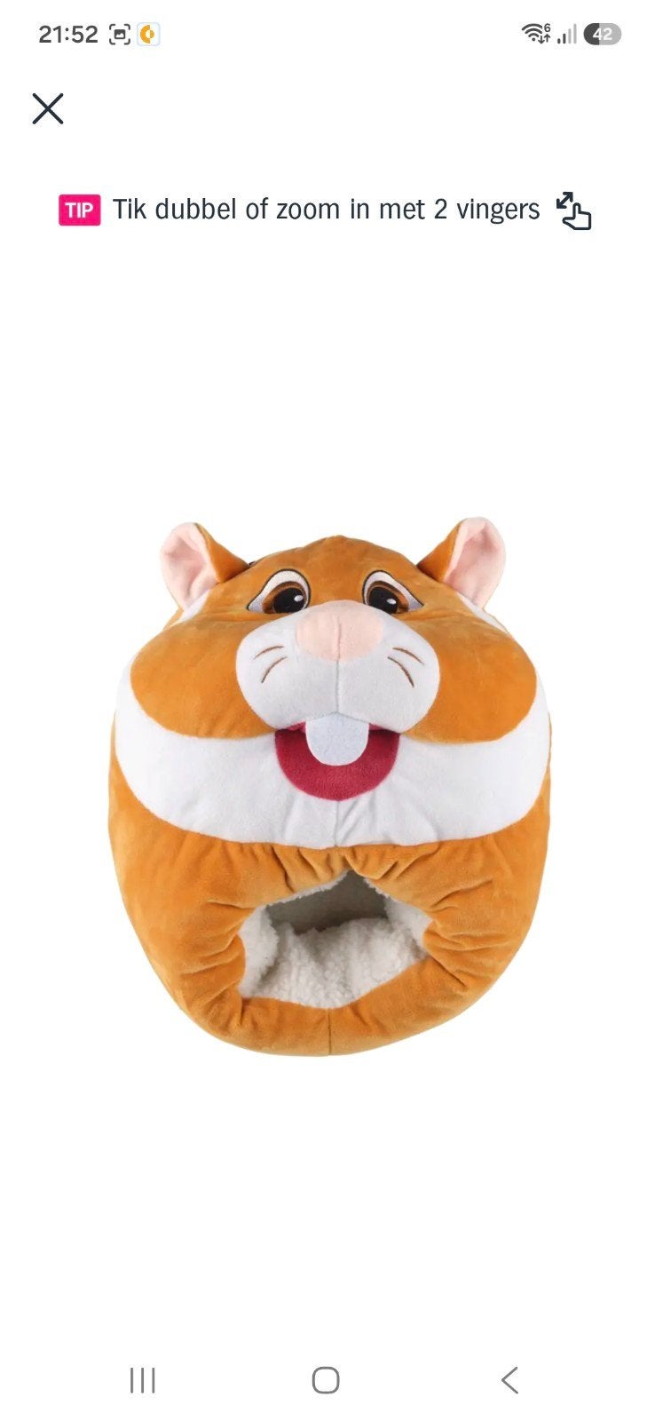 Hamster voetenwarmer AH Sinterklaas Kerst, Ophalen of Verzenden, Zo goed als nieuw