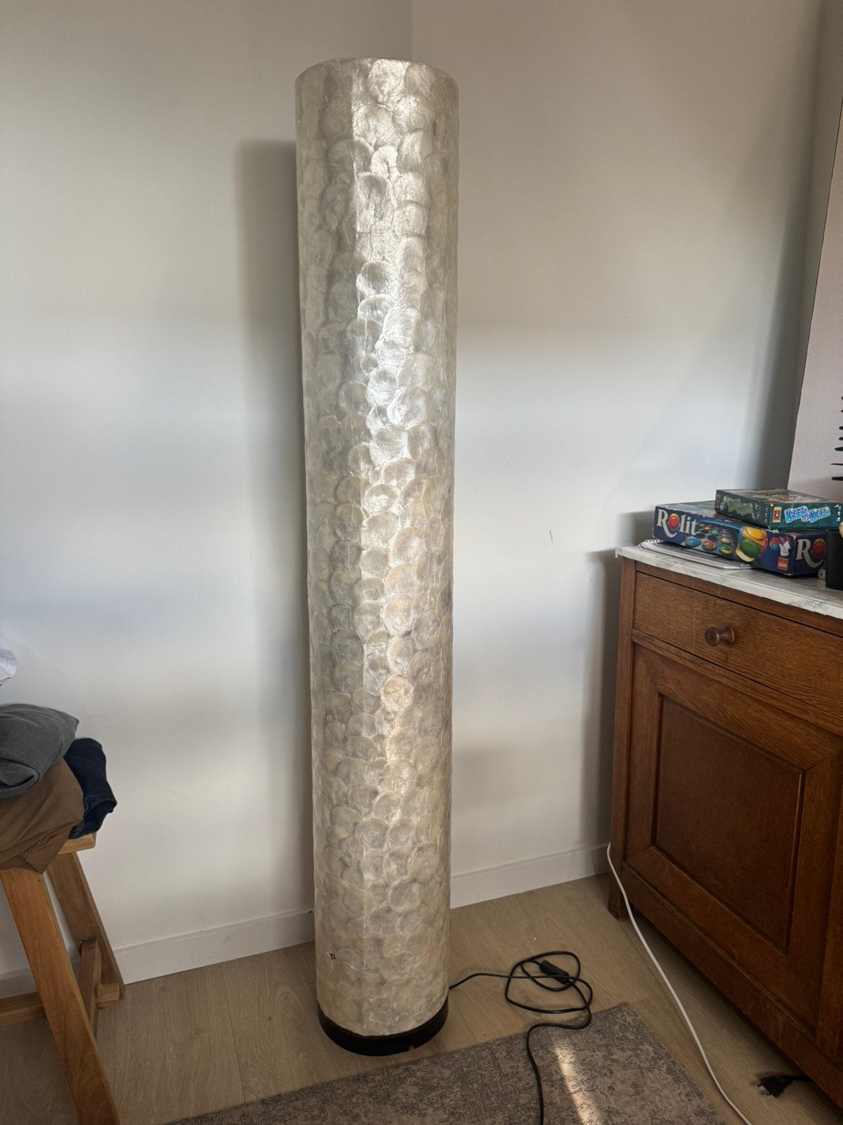 Vloerlamp Full Shell 150 cm, Ophalen, Zo goed als nieuw, 150 tot 200 cm