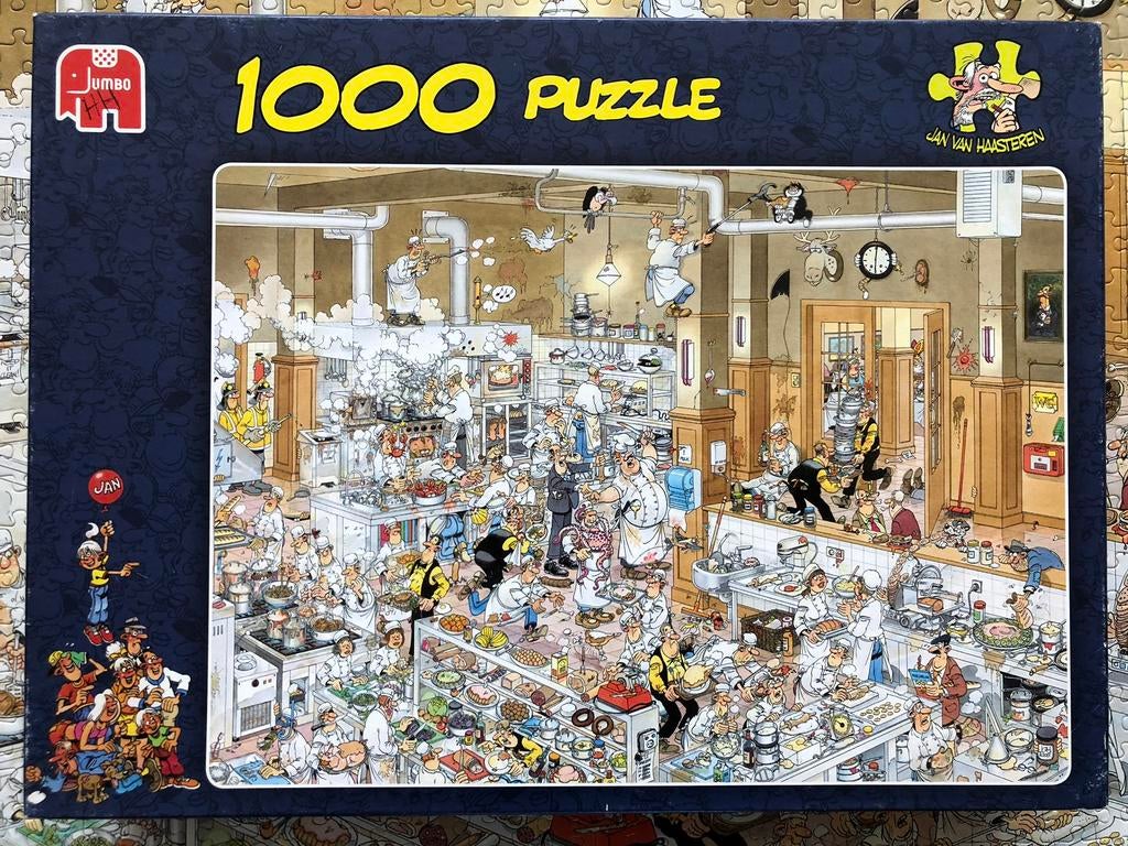 Jan van Haasteren “ de keuken “ 1000 stukjes, Ophalen of Verzenden, 500 t/m 1500 stukjes, Zo goed als nieuw, Legpuzzel