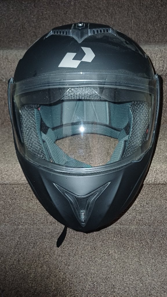 Zwarte Systeemhelm - Maat M - Zgan, Motoren, Overige merken, Systeemhelm, Dames, Ophalen of Verzenden
