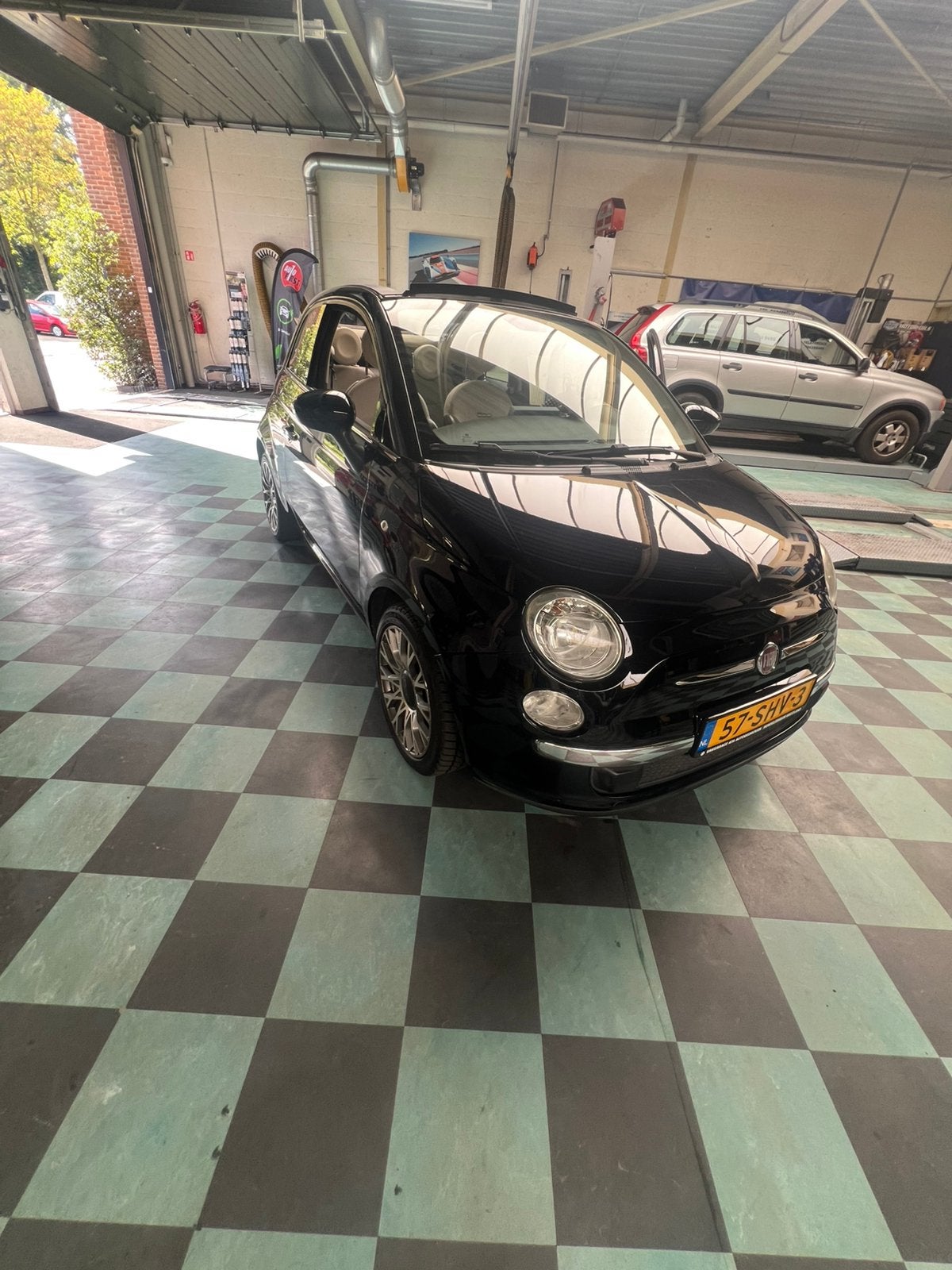 Fiat 500C Cabriolet 1.2 AUT 2011 Blauw, 962 kg, 4 cilinders, Start-stop-systeem, Origineel Nederlands