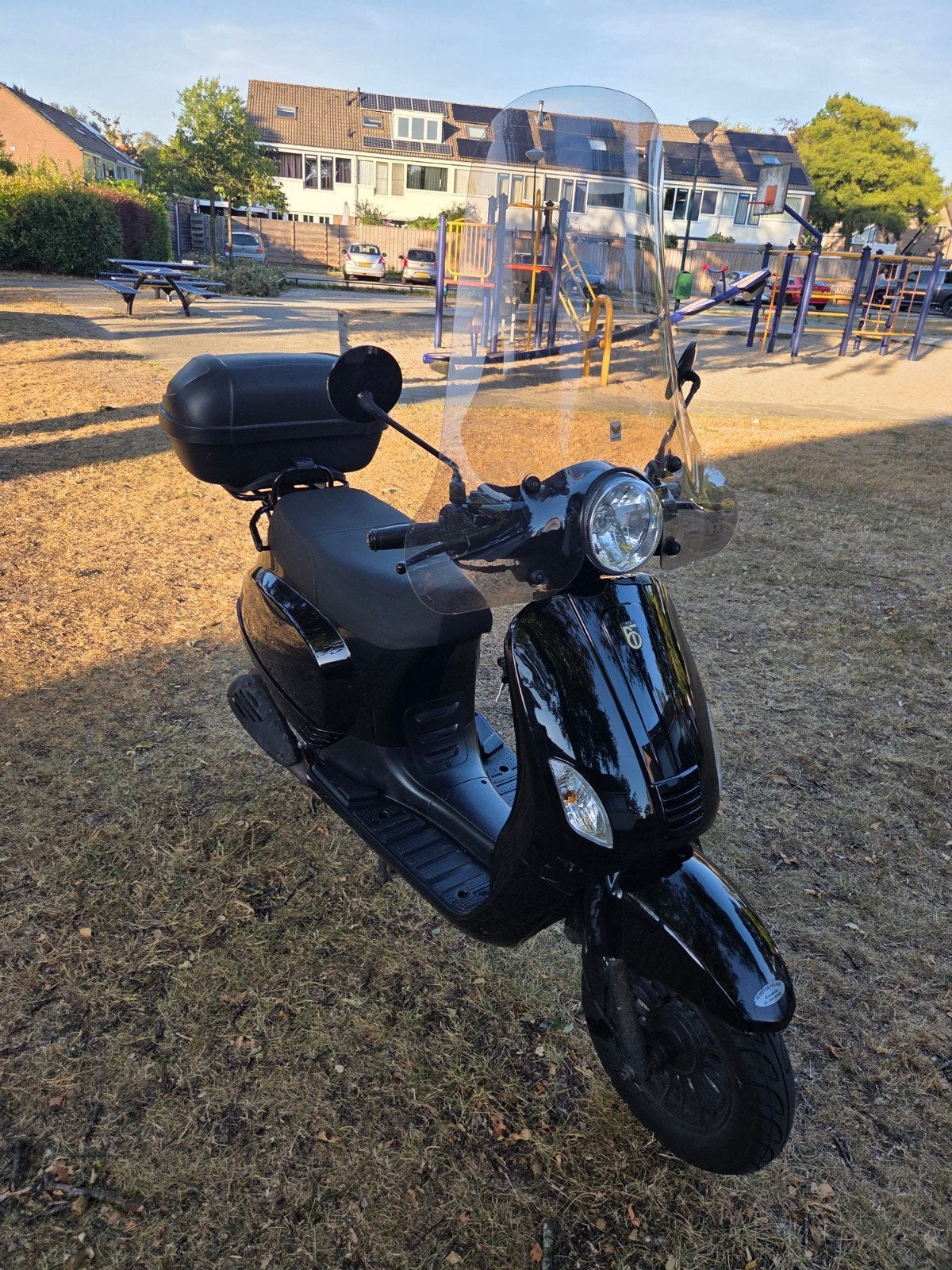 BTC Riva 2018 Scooter - Zwart, Fietsen en Brommers, Snorfietsen en Snorscooters, Gebruikt, Benzine, Ophalen, Overige merken