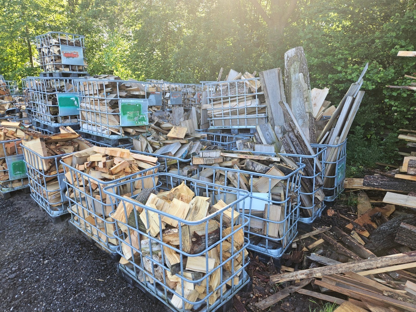 Restpartij aanbieding geleverd, 6 m³ of meer, Ophalen, Overige houtsoorten, Blokken