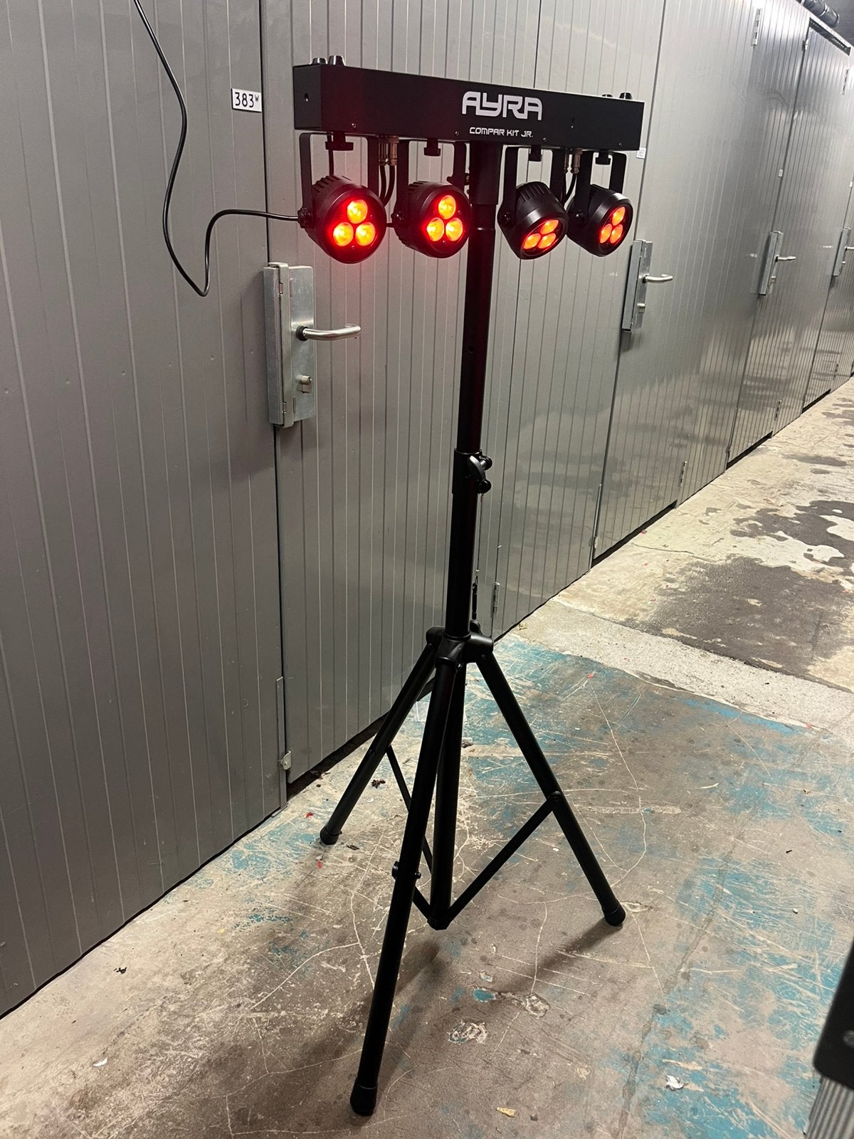 Ayra Compar Kit Jr. Lichtset met standaard en tas, Ophalen of Verzenden, Zo goed als nieuw, Licht, Geluidgestuurd