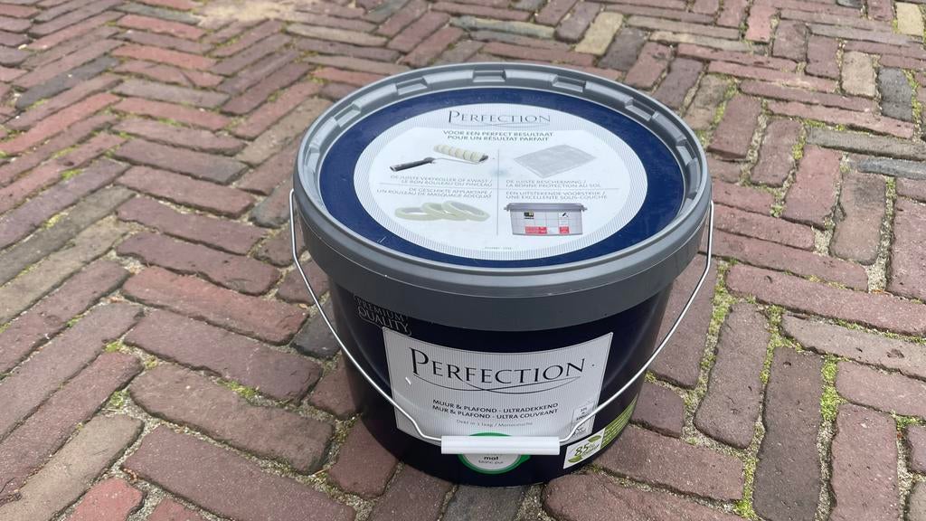10 Liter Perfection Muur & Plafond Latex - Mat Zuiver Wit, Ophalen of Verzenden, Nieuw