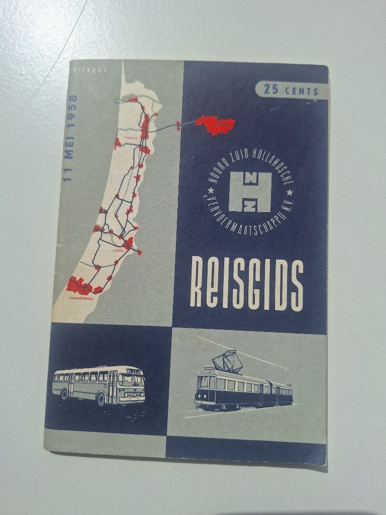 NOORD-ZUID HOLLANDSCHE VERVOERSMAATSCHAPPIJ - 11 MEI 1958, Verzamelen, Ophalen of Verzenden, Gebruikt, Bus of Metro, Boek of Tijdschrift