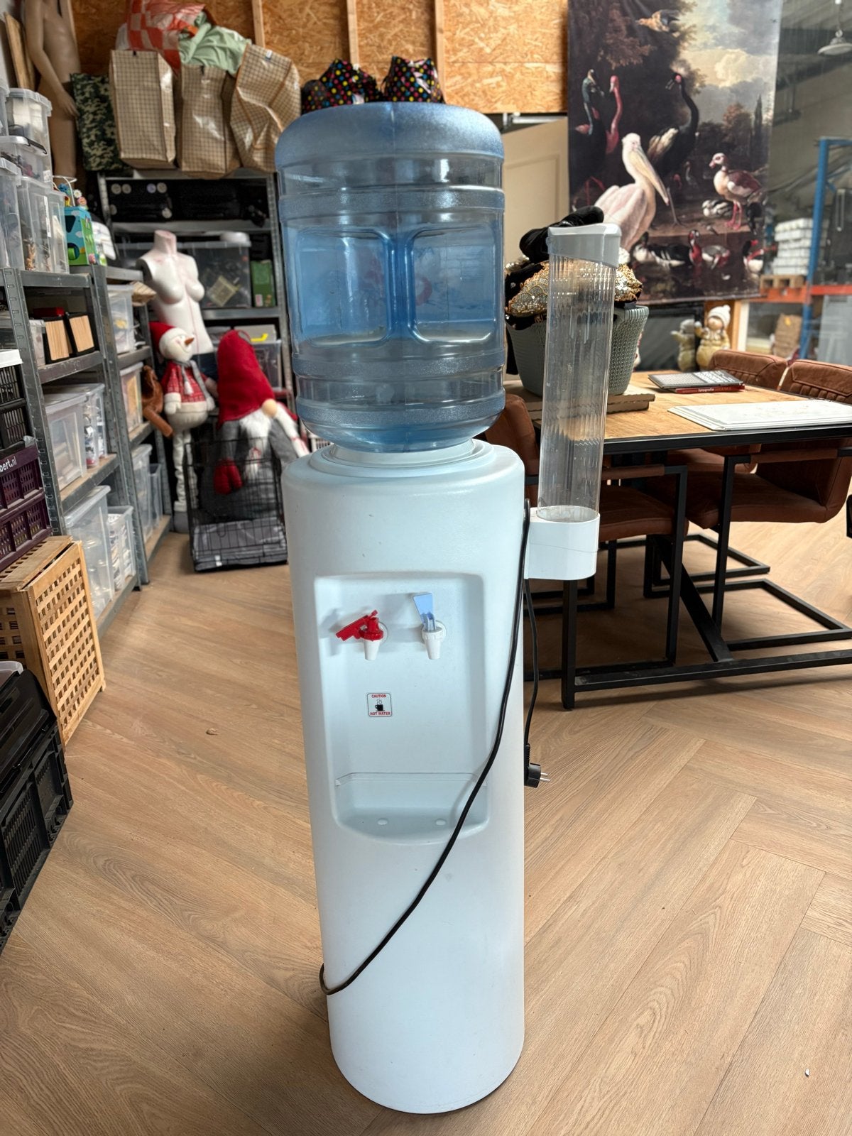 Waterkoeler met lege fles - Koud en warm water, Ophalen of Verzenden, Gebruikt, Waterkoeler