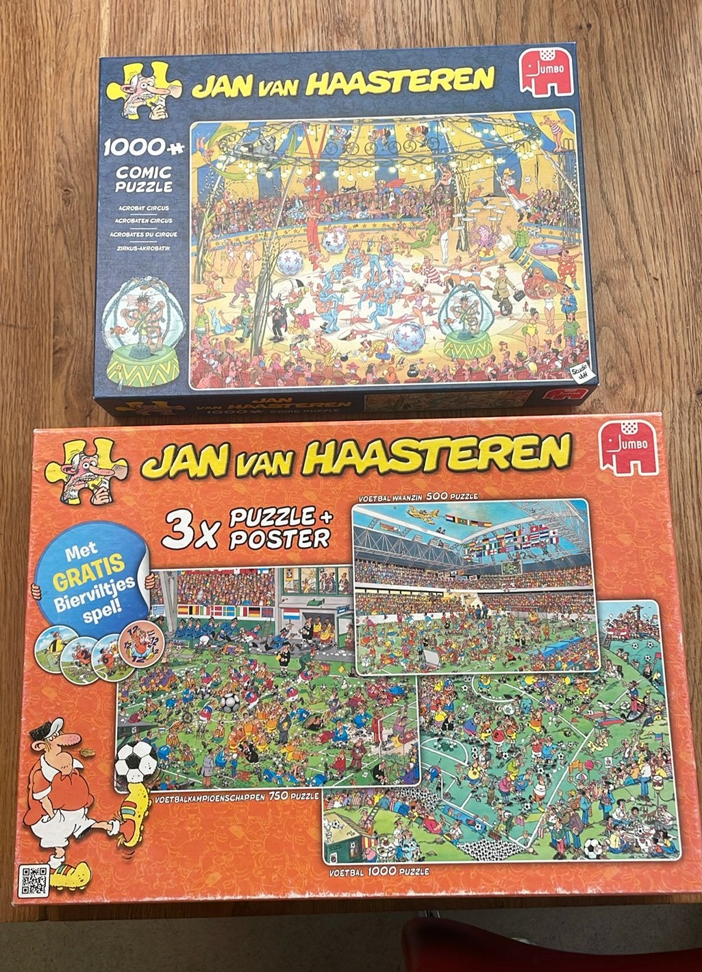 Jan van Haasteren puzzel 5 stuks, €25,-, Ophalen of Verzenden, 500 t/m 1500 stukjes, Zo goed als nieuw