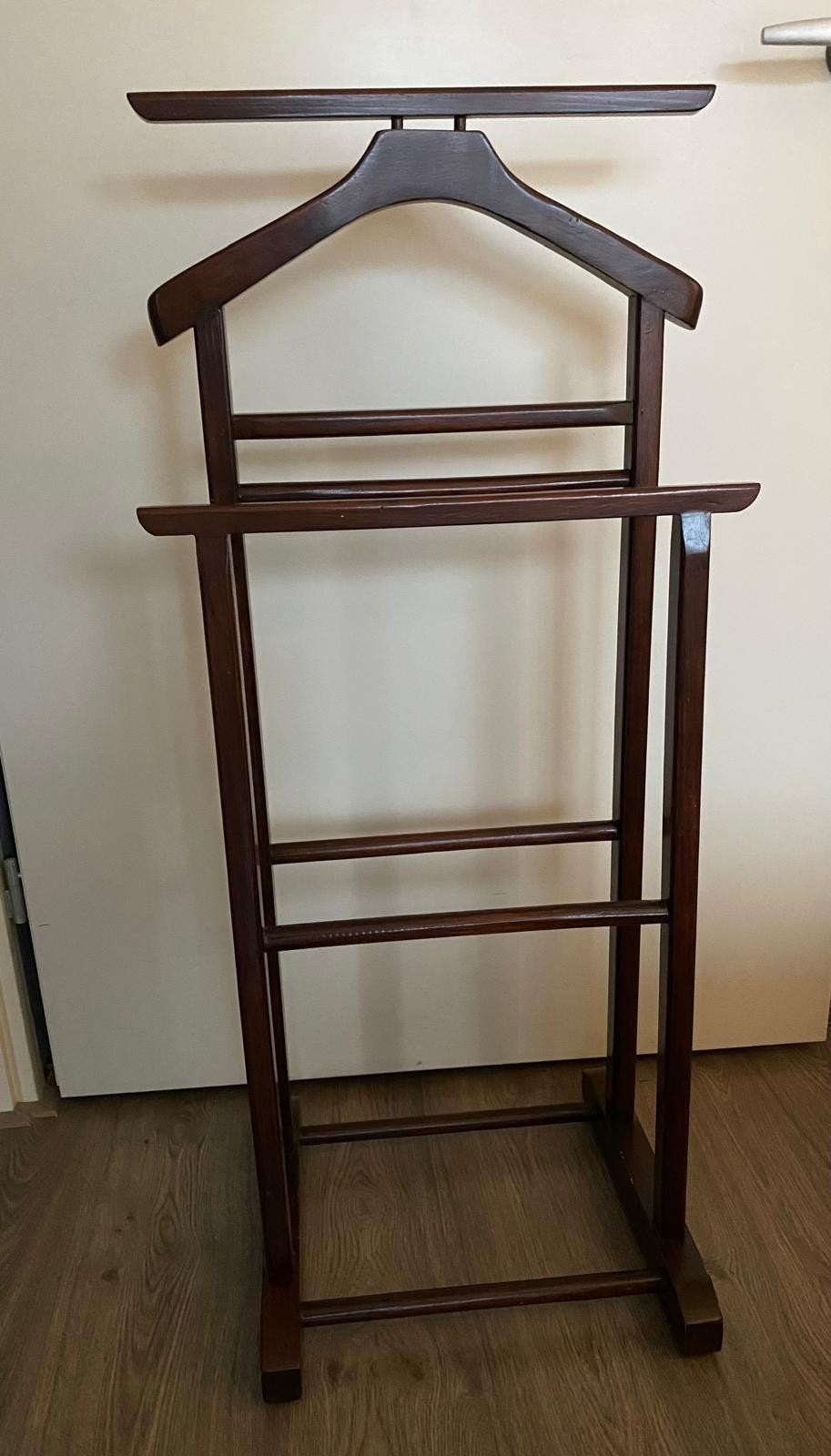 Kledingrek / dressboy. Massief hout. Zgan., Huis en Inrichting, Ophalen of Verzenden