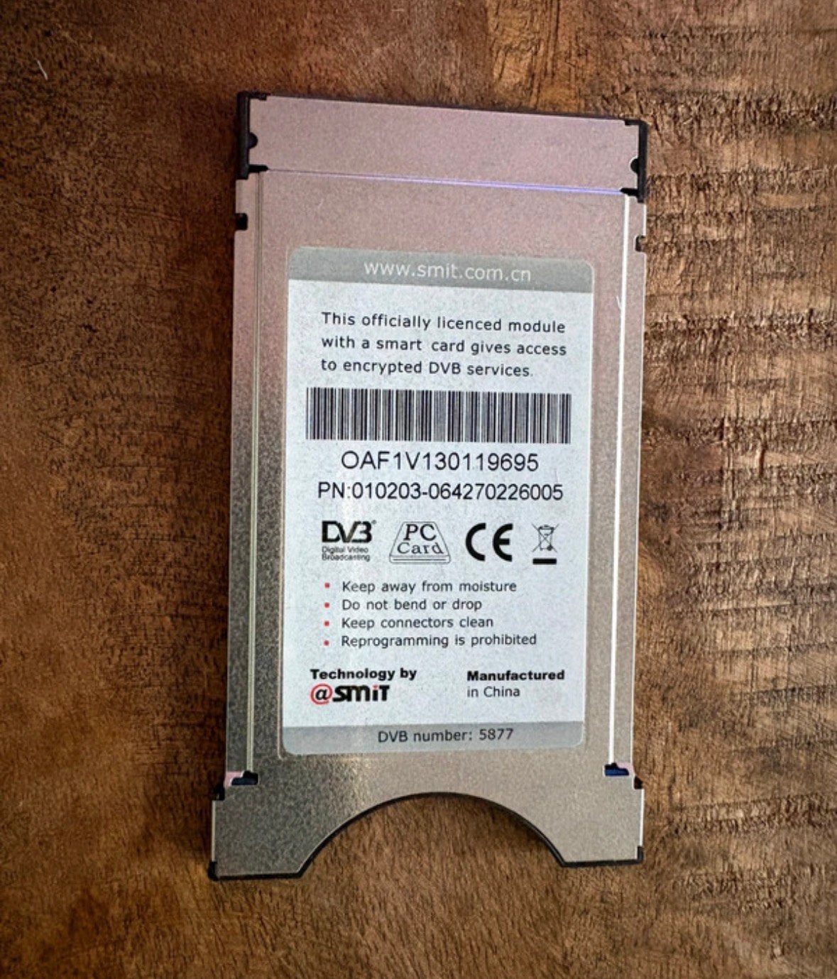 SMiT Secure Plus CI+ module voor Ziggo, Ophalen of Verzenden, Zo goed als nieuw
