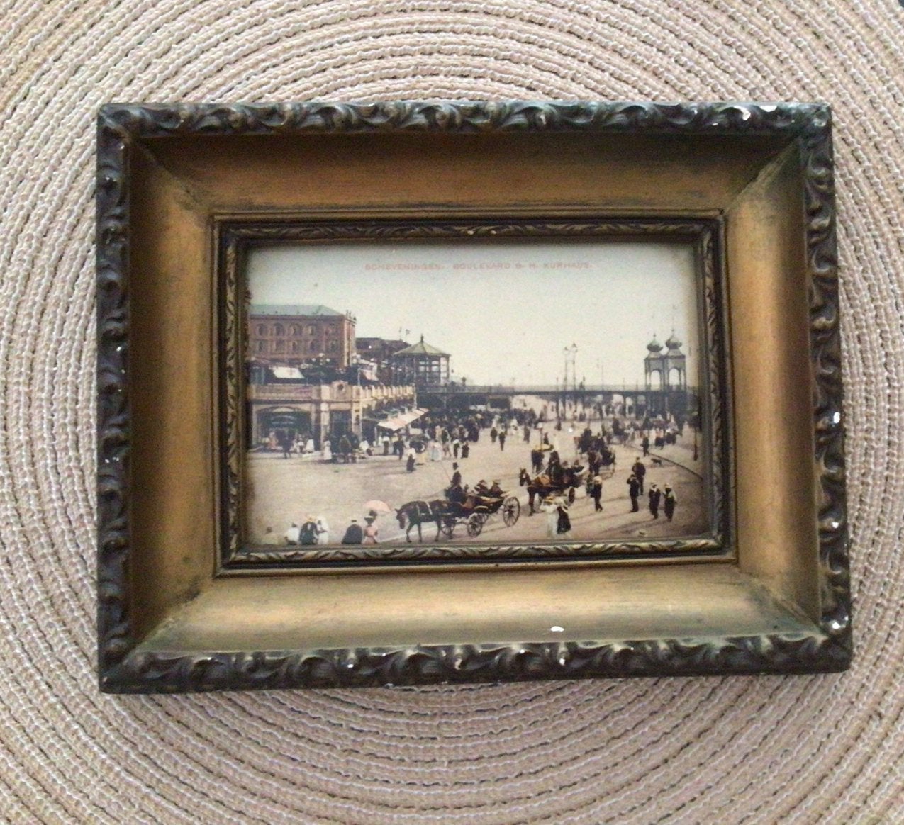 Foto boulevard Scheveningen bij kurhaus, Antiek en Kunst, Kunst | Schilderijen | Klassiek, Ophalen, Stads- / dorpsgezicht