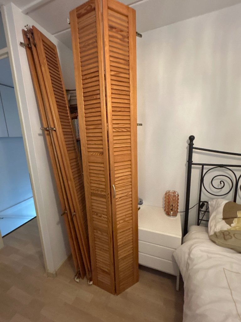 Louvre kastdeuren inclusief rails, Ophalen, Minder dan 80 cm, 215 cm of meer, Overige typen