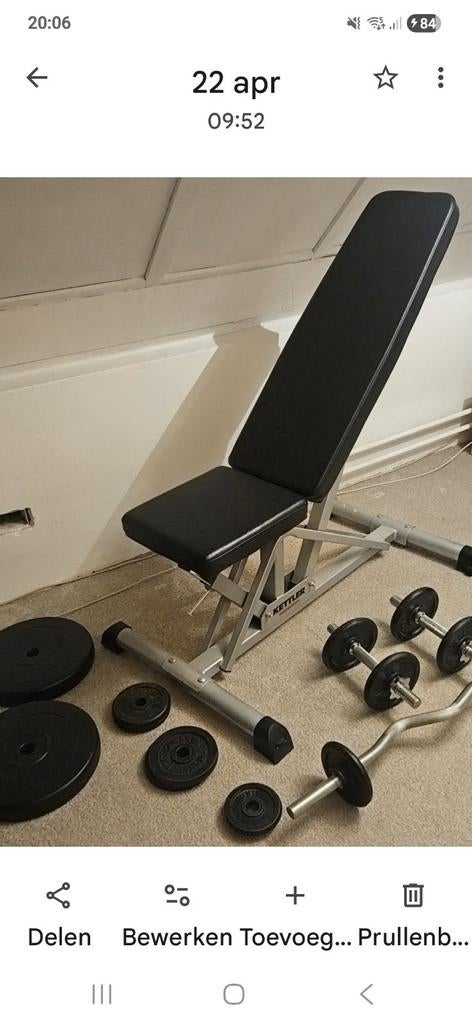 Fitness artikelen, Sport en Fitness, Fitnessmaterialen, Ophalen of Verzenden, Zo goed als nieuw, Fitnessbank