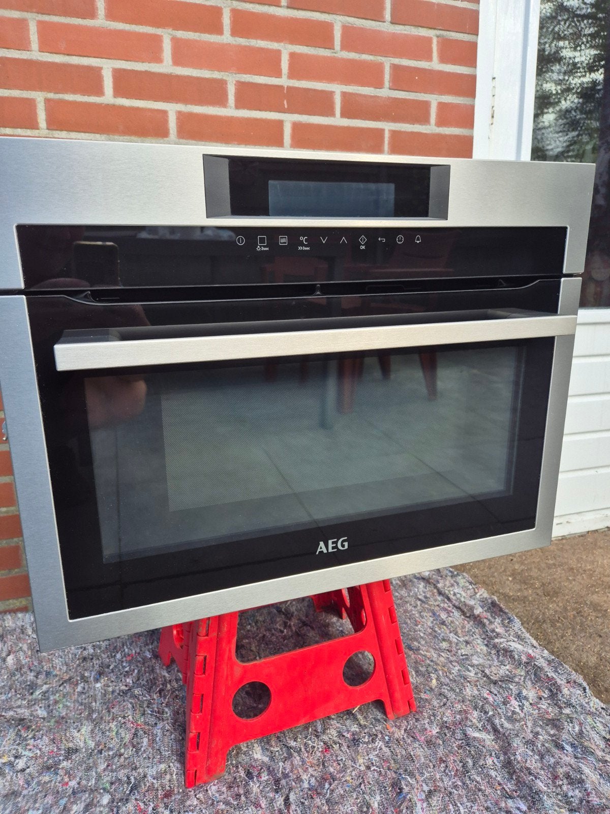 AEG KME761000M Combi-oven Nis: 450  560  550 mm (H  B  D, 45 tot 50 cm, Gebruikt, AEG, 60 cm of meer