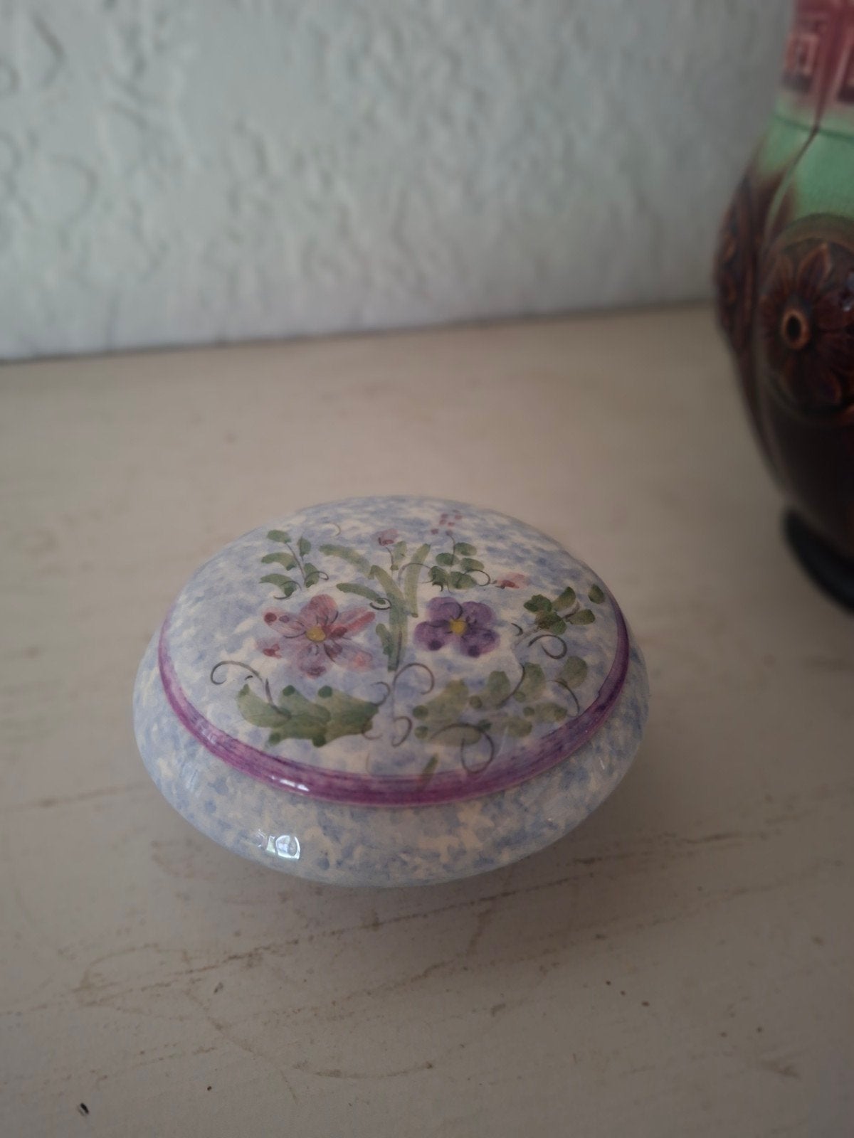 Vintage porseleinen sieraden doosje, Ophalen