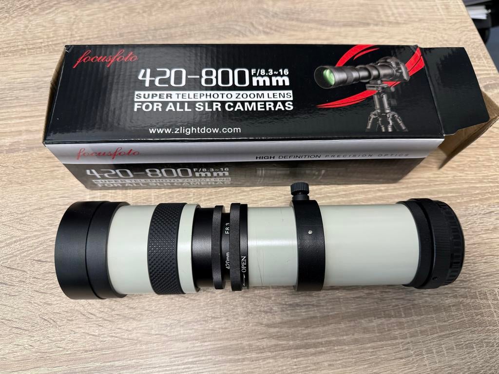 Fotga 420-800mm Telelens voor Canon en andere SLR camera's, Ophalen of Verzenden, Zo goed als nieuw, Telelens, Zoom